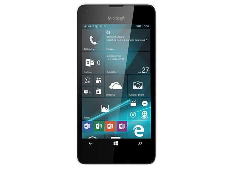 Smartphone Microsoft Lumia 8GB 550 Windows 10 3G Wi-Fi