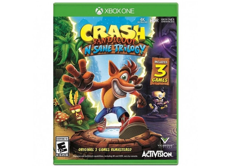 Jogo Crash Bandicoot N. Sane Trilogy Xbox One Activision