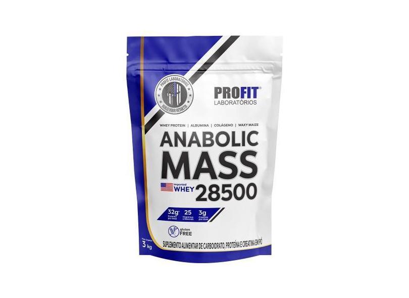 Anabolic Mass 28500 - Hipercalórico - Massa Refil 3Kg - Profit - Profi