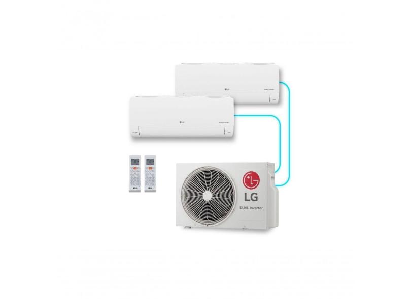 Ar Condicionado LG Dual Inverter Voice + ai Bi-Split Frio (Evaporadoras 9.000 + 9.000 btu) 220V