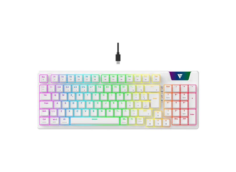 Teclado Force One Atlas Pro Hotswap Rgb Modelo Tkl 60% Switchs Huano Red - Fr.Tc.Ap.01