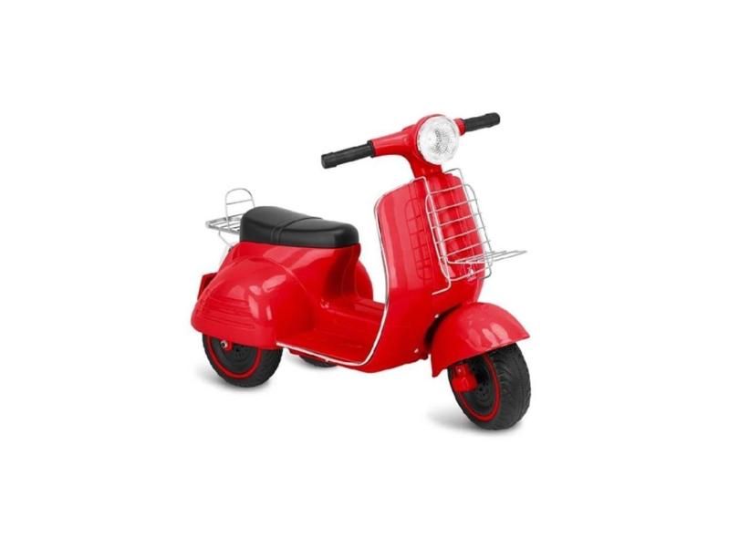 Mini Moto Elétrica Infantil 6V Lambreta Bandeirante 2903 Vermelha