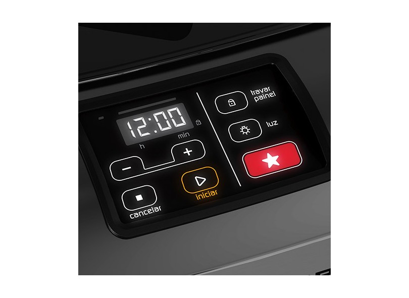 Fogão de Piso Brastemp Ative Top Glass 5 Bocas Acendimento Automático Grill BF375AB