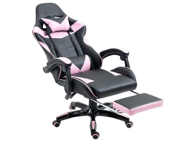 Cadeira Gamer Prizi Canvas - Rosa