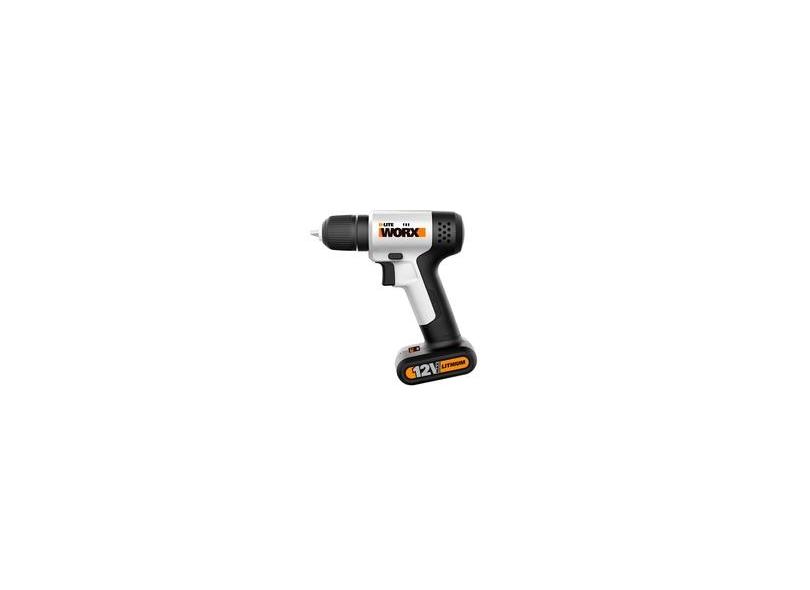 Parafusadeira Maleta Kit 18 Pecas Bateria 12v-li Wx104.1