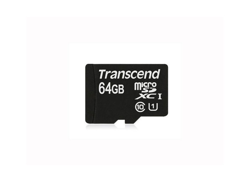 Cartão de Memória Micro SDXC com Adaptador Transcend 64 GB TS64GUSDU1