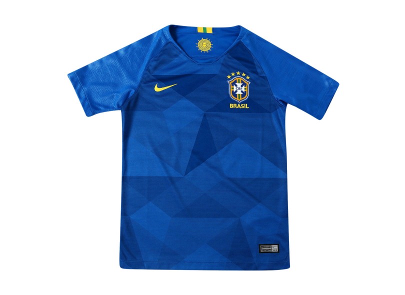 Camisa Torcedor Infantil Brasil II 2018/19 com Nome e Número Nike