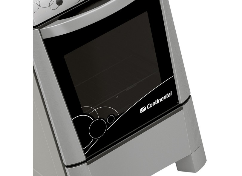 Fogão de Piso Continental Innovazione Novitá 4 Bocas Acendimento Automático Acabamento Inox FGCT004PNVDA0IN