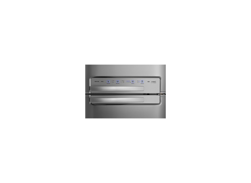 Geladeira Electrolux Celebrate Blue Touch Frost Free Duplex 408 Litros Inox DF49X