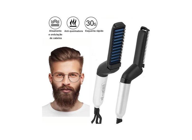 Chapinha Alisadora Para Homens Barba Cabelo Pratico Bivolt Chapinha Alisadora Para Homens Barba Cabelo Pratico Bivolt
