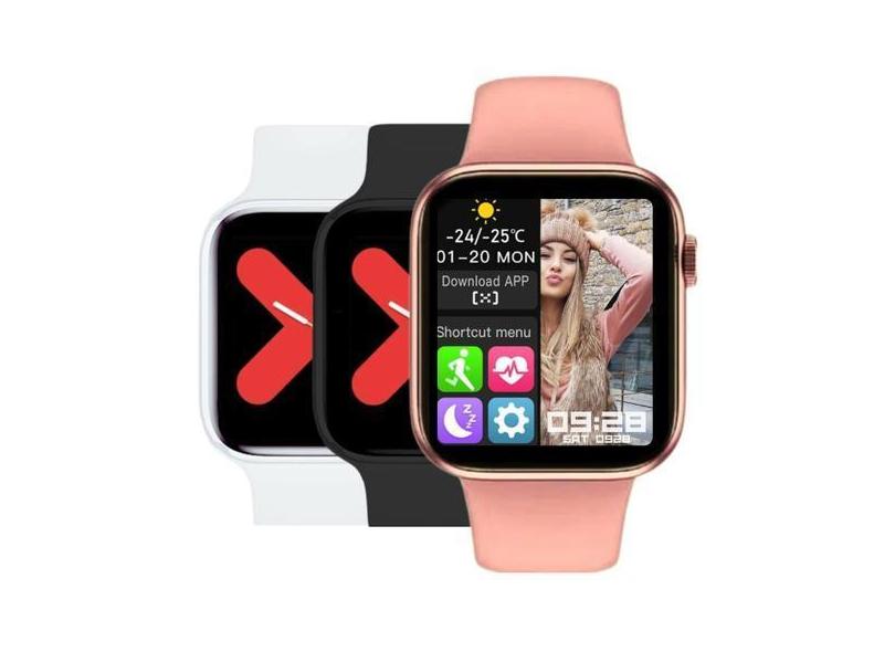Relógio Smartwatch S8 Rosa - Inteligente Para Android E Ios - Hapes