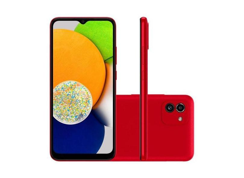 Smartphone Samsung Galaxy A03, 64GB, Octa Core, Câmera Dupla 48MP, Tel