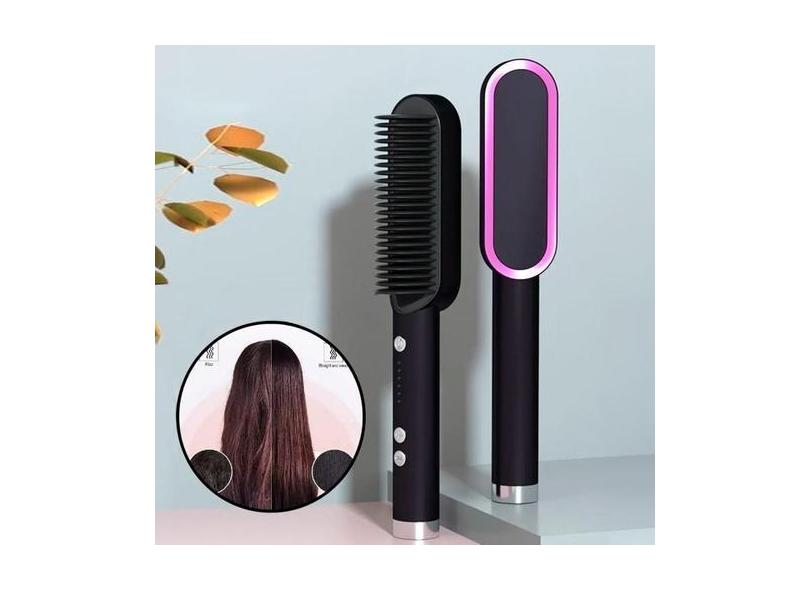 Escova 3 Em 1 Secadora Alisa Cabelo Turbo Plus 110/220V - Bellator