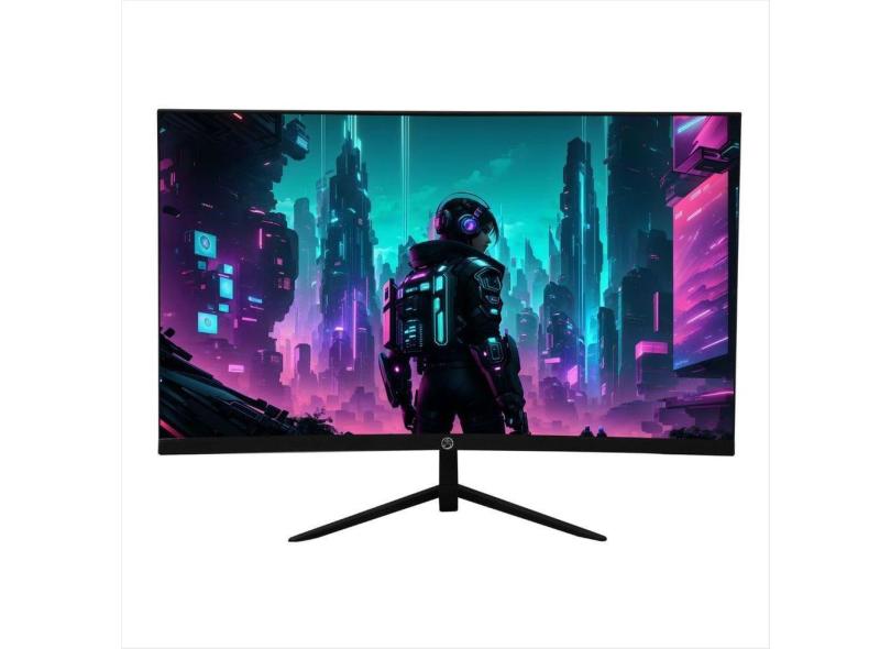 Monitor LED 24 Brazil PC BPC24R15-75FHD - Curvo 1500R - Frameless - Full HD - 75Hz - 5ms - Vesa - HDMI e VGA - Preto