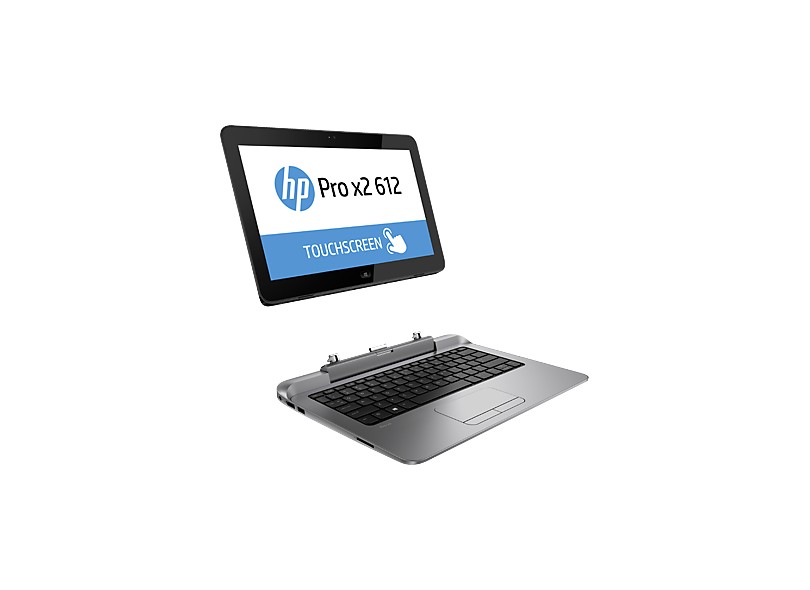 Notebook Conversível HP Pro X2 Intel Core i5 4202Y 4 GB de RAM SSD 128 GB LED 12.5 " Touchscreen 4200 Windows 8.1 Professional 612