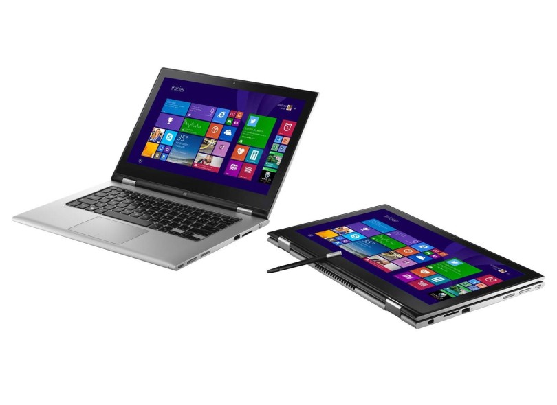 Notebook Conversível Dell Inspiron 7000 Intel Core i5 4210U 4ª Geração 8GB de RAM HD 500 GB Híbrido SSD 8 GB LED 13,3" Touchscreen Windows 8.1 i13 7347-A30