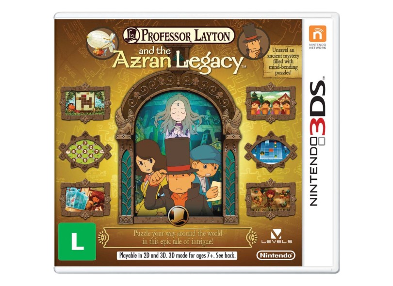 Jogo Professor Layton and the Azran Legacy Nintendo Nintendo 3DS