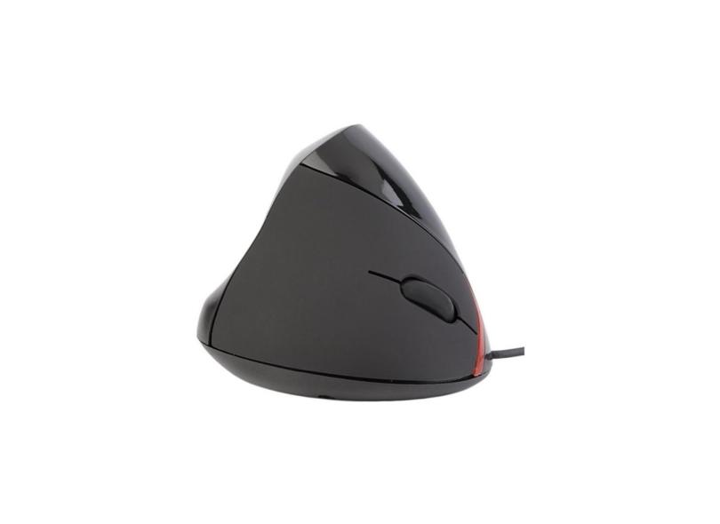 Mouse ergonômico vertical USB com fio óptico para PC/Mac