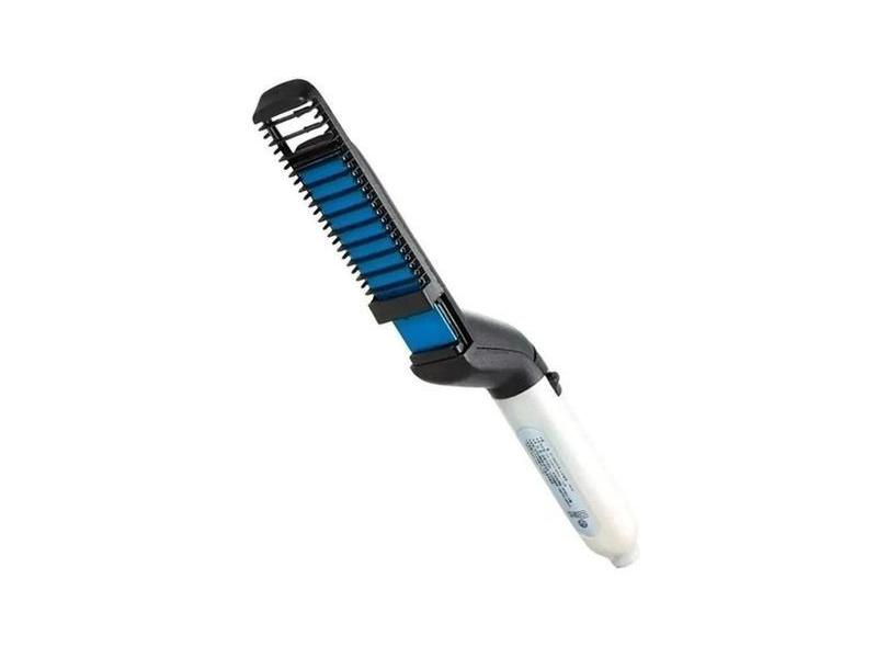 Prancha Pente Escova Cerâmica Alisador Cabelo Barba Bivolt Cerâmica