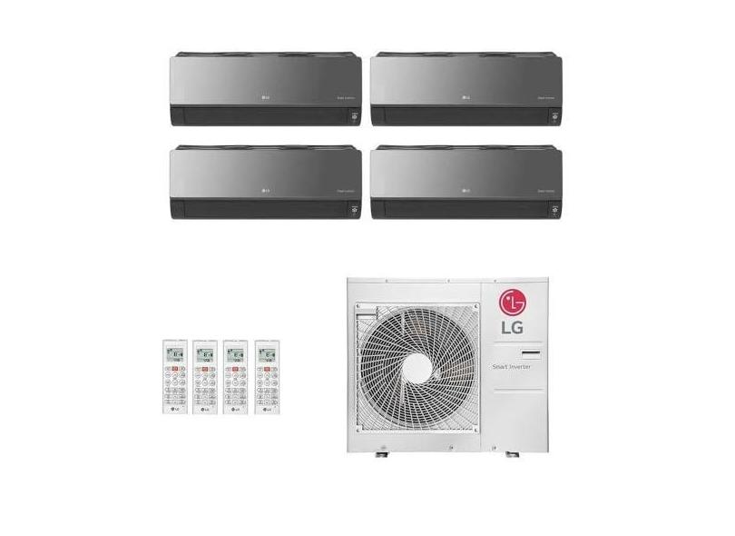 Ar-Condicionado Multi Split Inverter LG 30.000 (1x Evap HW Artcool 7.000 + 2x Evap HW Artcool 9.000 + 1x Evap HW Artcool 18.000) Quente/Frio 220V