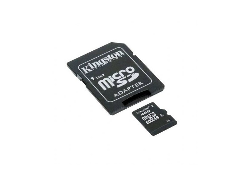 Cartão de Memória Micro SDHC Kingston 4 GB SDC4/4GB