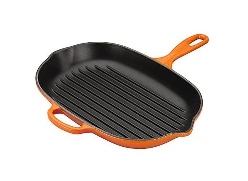 Grelha Oval Le Creuset 32cm Signature Laranja