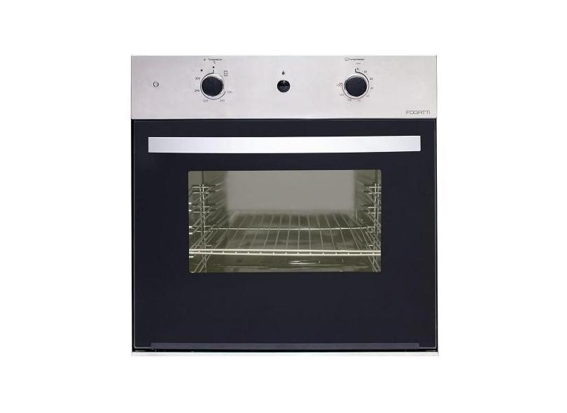 Forno A Gás De Embutir Fogatti G57 Com Grill 57L Inox/Preto 220V 10057