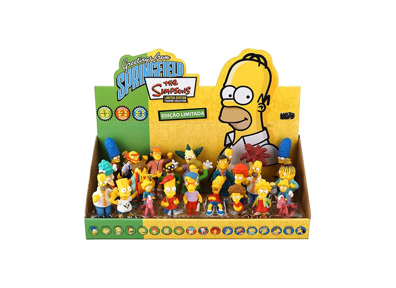 Boneco Simpsons Display com 24 Peças - Multikids