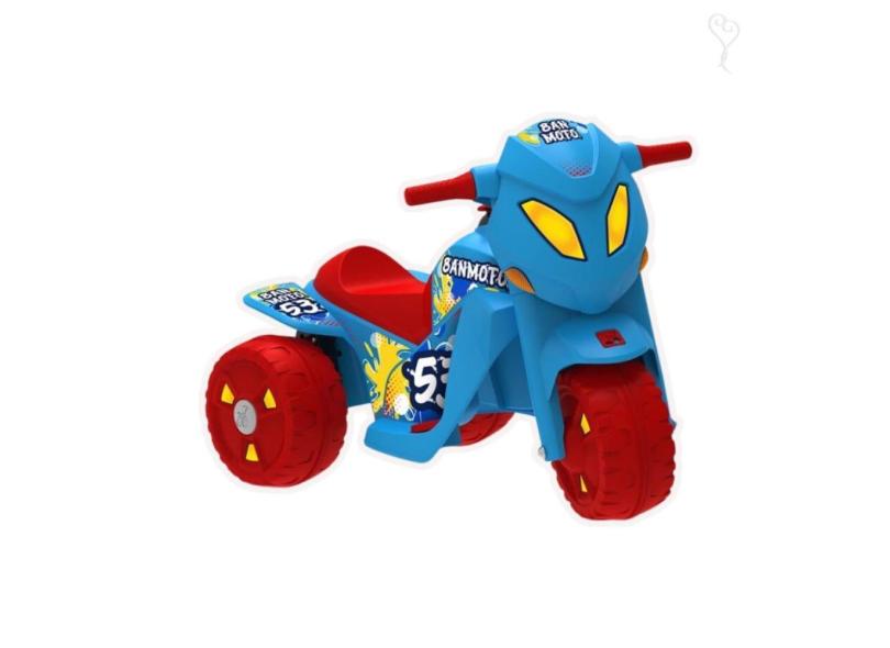 Mini Moto Eletrica Banmoto 6V Azul - Bandeirante
