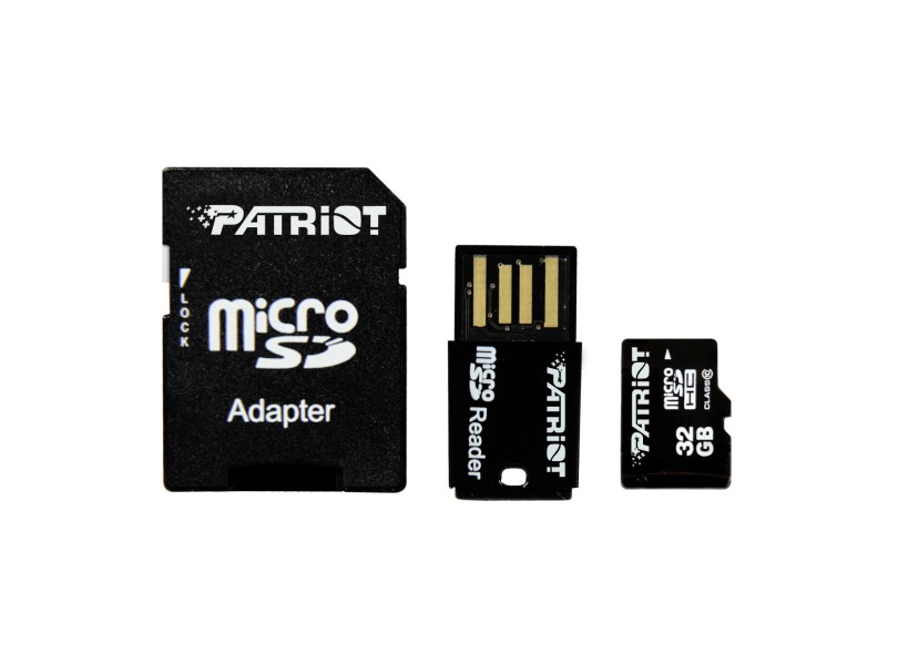 Cartão de Memória Micro SDHC com Adaptador Patriot LX Series 32 GB PSF32GMCSHC10UK