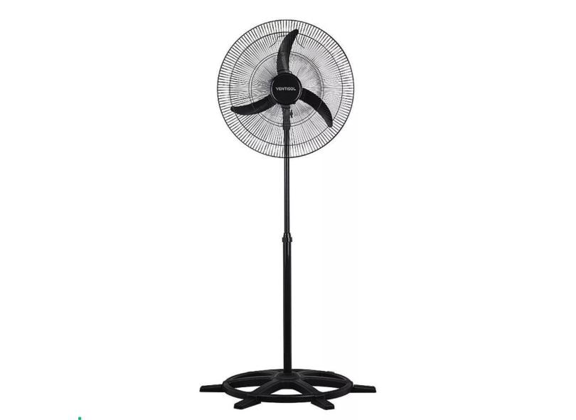Ventilador Chão Coluna Preto 3p 60cm Ventisol Preto