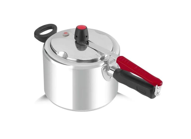 Panela de Pressão Clock Polida com Fechamento Interno e 4,5L de capacidade