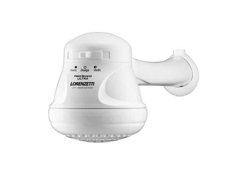Chuveiro maxi banho c/ cano lorenzetti original 127v ou 220v 5500w  ec