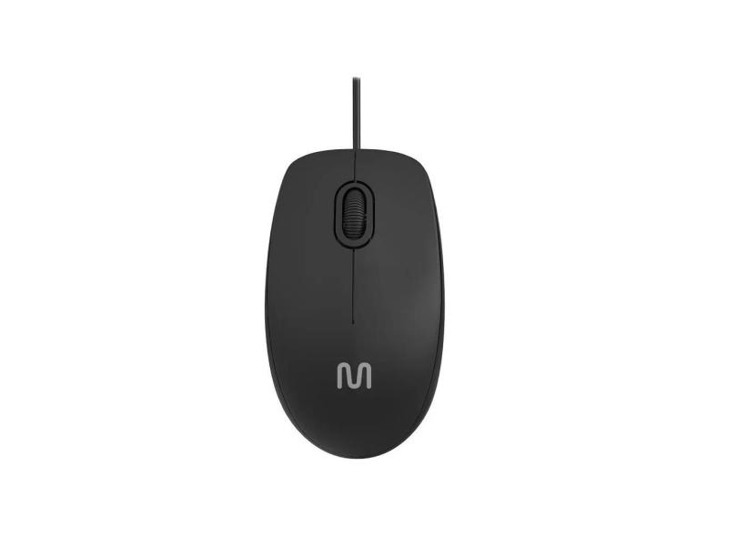 Mouse Multi MF400 1200 dpi USB 3 Botões Preto - MO386