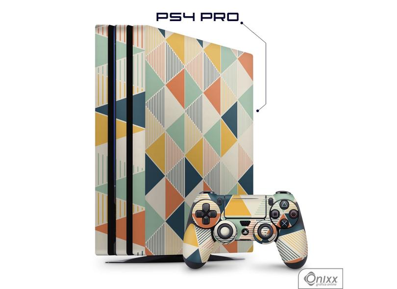 Skin PS4 pro Adesiva Triângulos Coloridos em Promoção é No Buscapé