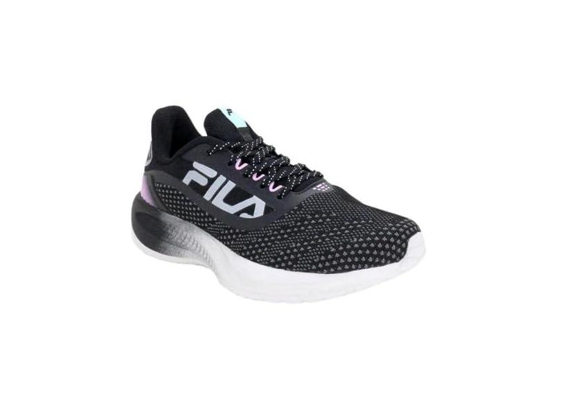 Tenis Fila Efecto Feminino Preto Branco Rosa Claro 37 em Promocao e no Buscape
