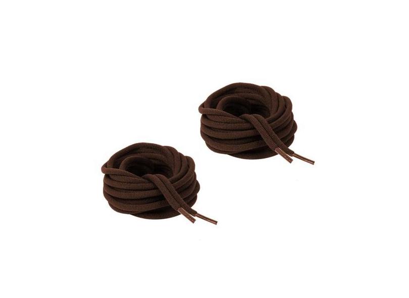 Kit 2 Pares Cadarço Redondo Marrom 120cm tênis e sapatos - Vidatex