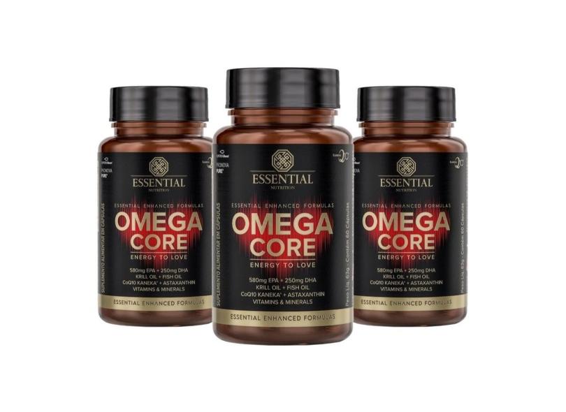 Kit Omega Core (3x60 Capsulas) Essential Nutrition com o Melhor Preço é ...