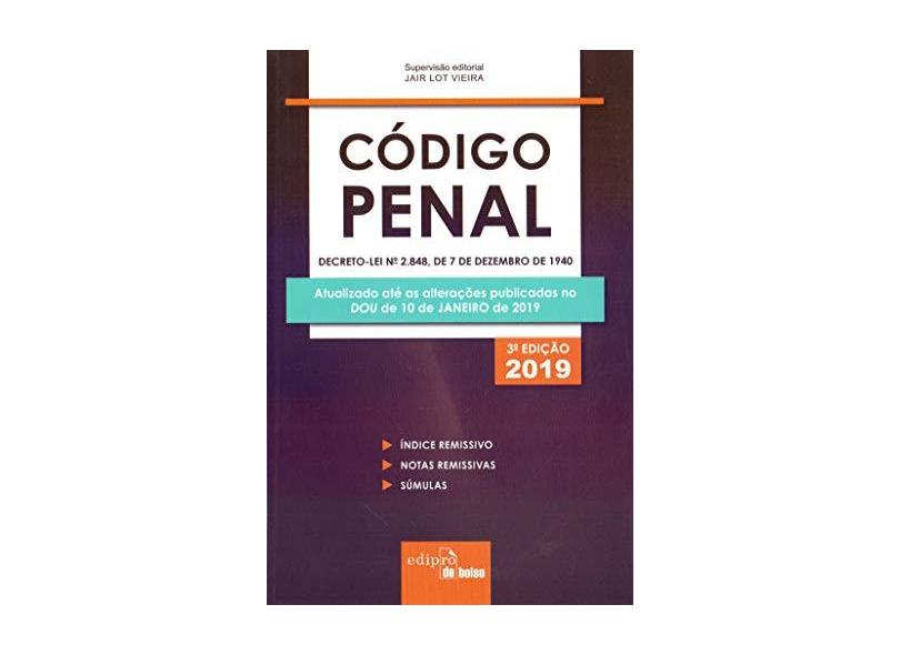 Código Penal 2019 - Mini - Jair Lot Vieira - 9788552100614