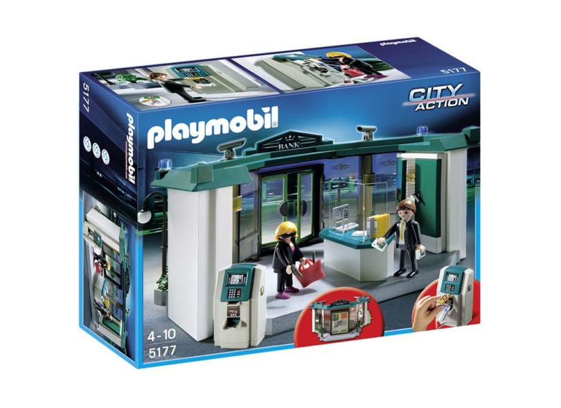 Boneco Playmobil Banco com Sistema de Segurança 5177 - Sunny