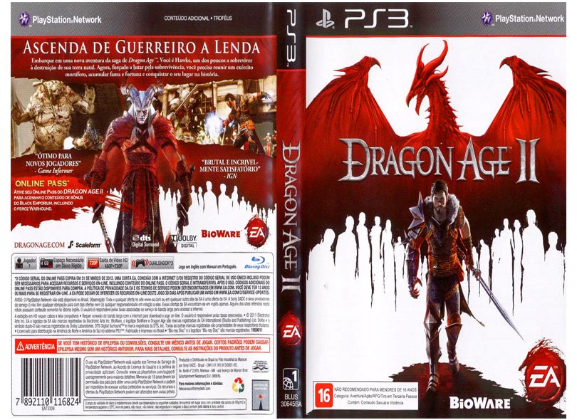 Dragon Age II (2) (Jogo PS3 - Playstation 3) - Casa do Colecionador