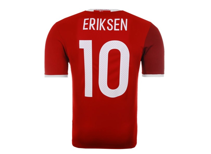 Camisa Jogo Dinamarca I 2016 com nome e número Adidas