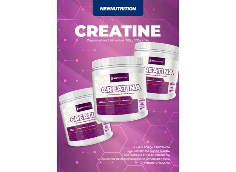 Creatina Monohidratada 200g Newnutrition Pronta Entrega Com O Melhor