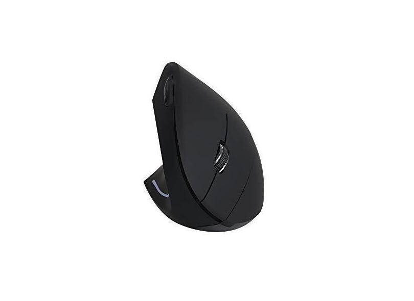 Mouse vertical sem fio 2.4G para mão esquerda USB Mouse óptico ergonômico para canhotos de alta precisão ajustável 800/1200/1600 DPI 5 botões Substituição para laptop Mac