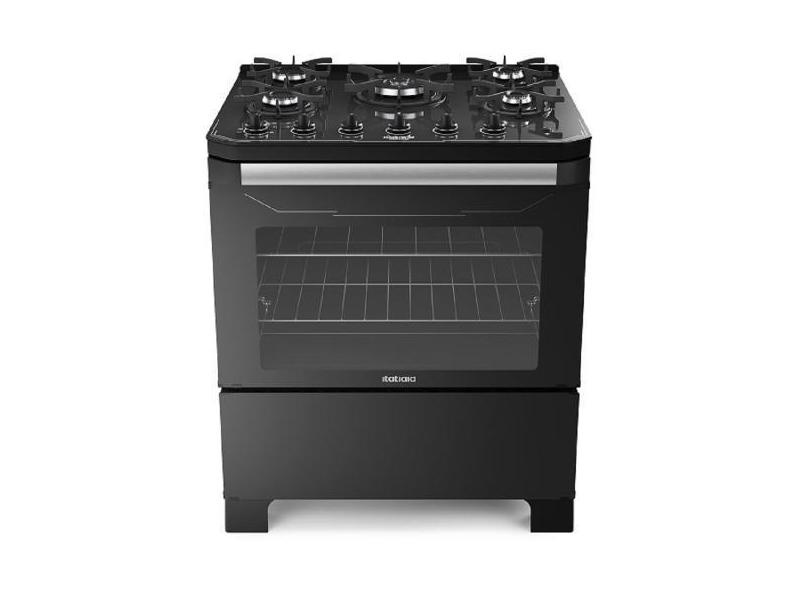Fogão Itamaster 5 Bocas com Acendimento Automático Itatiaia, Preto, Bi