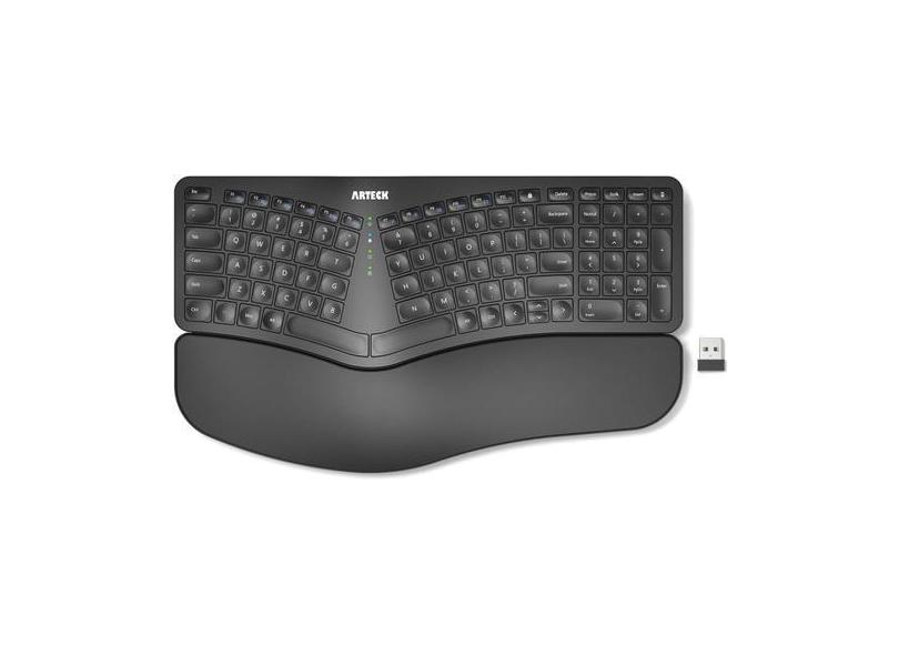 Teclado Arteck Split Ergonomic com descanso de pulso sem fio