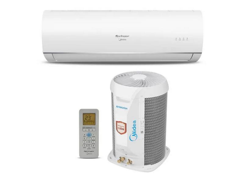 Ar Condicionado Split Hi-Wall Springer Midea AirVolution 9.000 BTU/h  Quente/Frio 220v - 42TFQA09S5 - STR Ar Condicionado