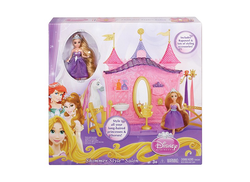 Boneca Princesas Disney Salão Rapunzel Mattel