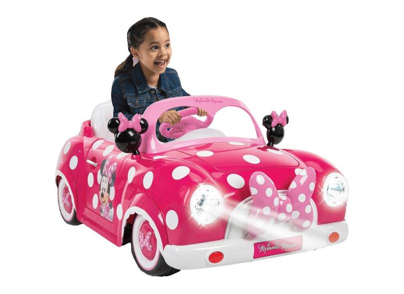 Carrinho Eletrico Infantil Zippy Toys Minnie Mouse 6V Rosa