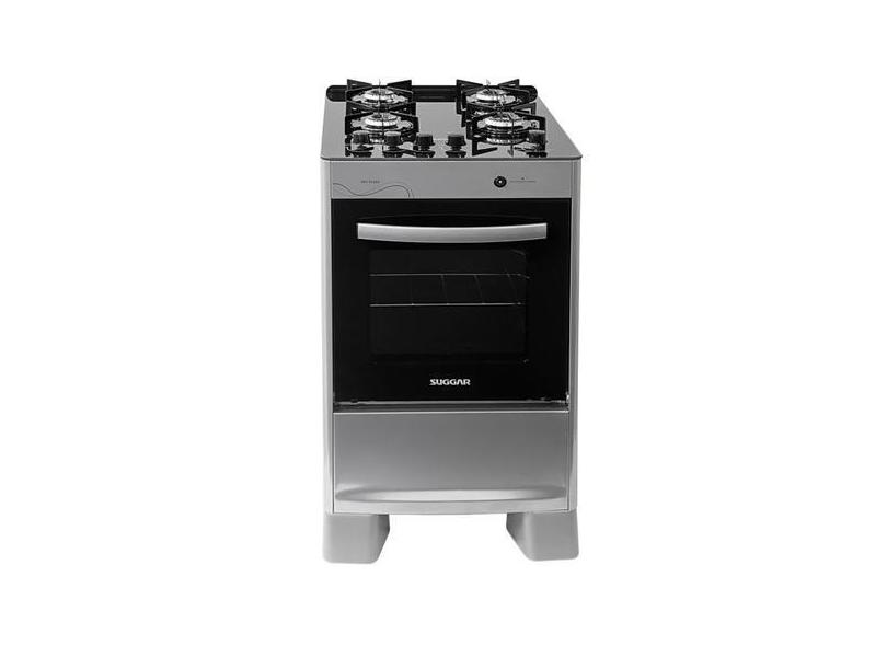 Fogão Neo Glass 4 Queimadores PRIX Bivolt FGVNG410PRIX Suggar, Prata ,